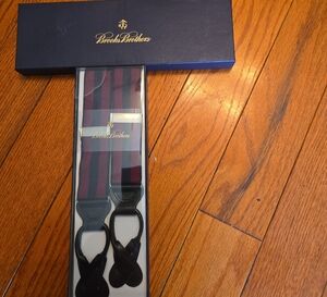 Brooks Brothers Burgundyand Navy Suspenders.